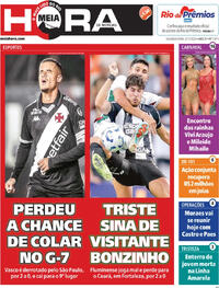 Capa do jornal Meia Hora 03/11/2025