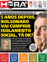 Capa do jornal Meia Hora 05/08/2025
