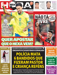 Capa do jornal Meia Hora 05/09/2025