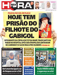 Capa do jornal Meia Hora 06/09/2025