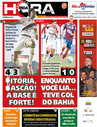 Capa do jornal Meia Hora 06/10/2025