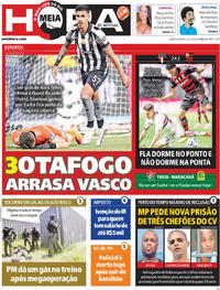 Capa do jornal Meia Hora 06/11/2025
