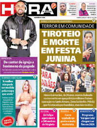 Capa do jornal Meia Hora 08/06/2025