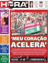 Capa do jornal Meia Hora 08/07/2025