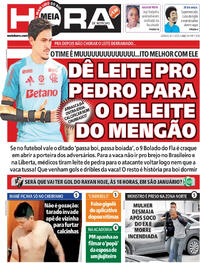 Capa do jornal Meia Hora 08/11/2025
