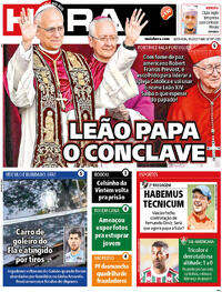 Capa do jornal Meia Hora 09/05/2025