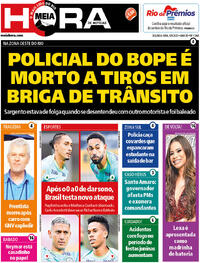 Capa do jornal Meia Hora 09/06/2025