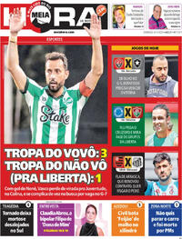 Capa do jornal Meia Hora 09/11/2025