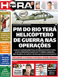 Capa do jornal Meia Hora 10/05/2025