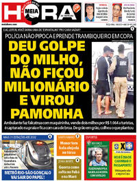 Capa do jornal Meia Hora 10/06/2025