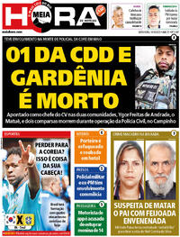 Capa do jornal Meia Hora 10/10/2025