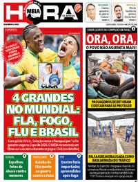 Capa do jornal Meia Hora 11/06/2025