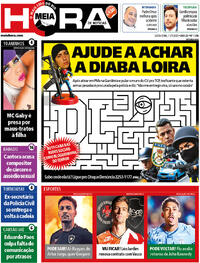Capa do jornal Meia Hora 11/07/2025