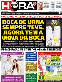 Capa do jornal Meia Hora 11/10/2025