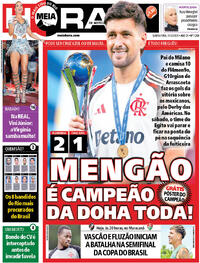 Capa do jornal Meia Hora 11/12/2025