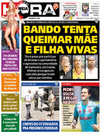 Capa do jornal Meia Hora 13/11/2025