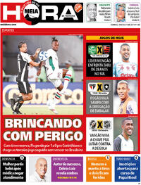 Capa do jornal Meia Hora 14/09/2025