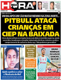 Capa do jornal Meia Hora 14/11/2025