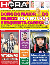 Capa do jornal Meia Hora 15/08/2025