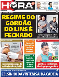 Capa do jornal Meia Hora 16/09/2025