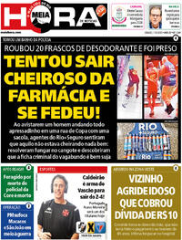 Capa do jornal Meia Hora 17/05/2025