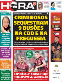 Capa do jornal Meia Hora 17/10/2025