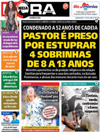Capa do jornal Meia Hora 17/11/2025