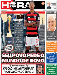 Capa do jornal Meia Hora 17/12/2025