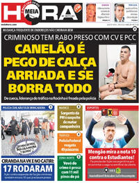 Capa do jornal Meia Hora 18/09/2025