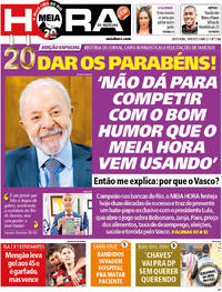 Capa do jornal Meia Hora 19/09/2025