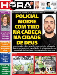 Capa do jornal Meia Hora 20/05/2025