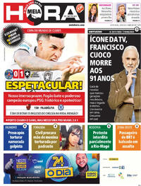 Capa do jornal Meia Hora 20/06/2025