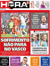 Capa do jornal Meia Hora 20/07/2025