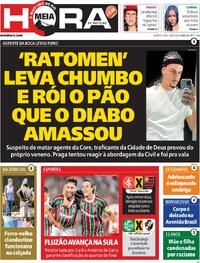 Capa do jornal Meia Hora 20/08/2025