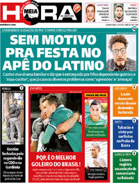 Capa do jornal Meia Hora 21/05/2025