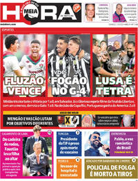 Capa do jornal Meia Hora 21/09/2025
