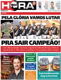 Capa do jornal Meia Hora 21/12/2025