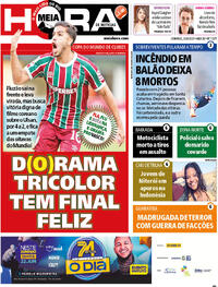 Capa do jornal Meia Hora 22/06/2025