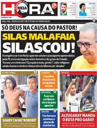 Capa do jornal Meia Hora 22/08/2025