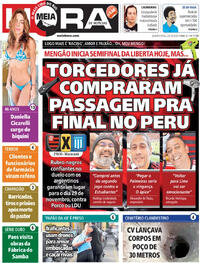 Capa do jornal Meia Hora 22/10/2025