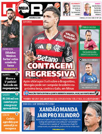 Capa do jornal Meia Hora 23/11/2025