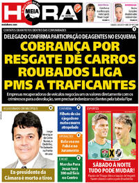 Capa do jornal Meia Hora 24/05/2025