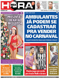 Capa do jornal Meia Hora 24/12/2025