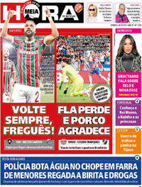 Capa do jornal Meia Hora 26/10/2025