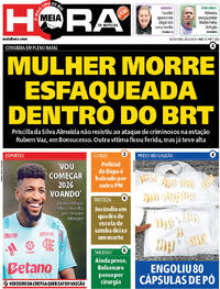 Capa do jornal Meia Hora 26/12/2025