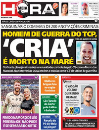 Capa do jornal Meia Hora 27/09/2025