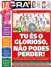 Capa do jornal Meia Hora 28/06/2025