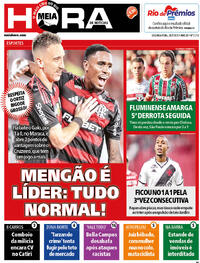 Capa do jornal Meia Hora 28/07/2025