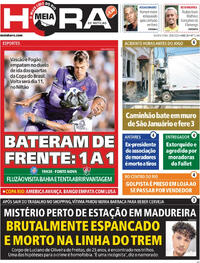 Capa do jornal Meia Hora 28/08/2025