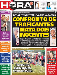 Capa do jornal Meia Hora 28/10/2025
